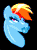 Size: 291x392 | Tagged: safe, artist:casetermk, artist:casetermk safe, imported from derpibooru, rainbow dash, pony, bimbo, bimbo dash, bust, dick sucking lips, duckface, gif, lips, nightmare fuel, non-animated gif, pixel art, solo