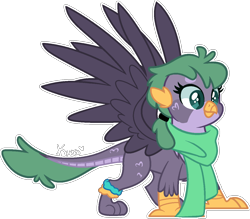 Size: 1195x1046 | Tagged: safe, artist:kurosawakuro, imported from derpibooru, oc, oc only, dragon, dragriff, griffon, base used, female, interspecies offspring, offspring, parent:gabby, parent:spike, parents:spabby, simple background, solo, transparent background