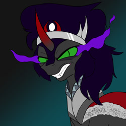 Size: 800x800 | Tagged: safe, artist:slamjam, imported from derpibooru, king sombra, pony, unicorn, male, sombra eyes, stallion