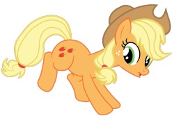 Size: 1451x969 | Tagged: safe, artist:gmaplay, imported from derpibooru, applejack, earth pony, pony, applejack's hat, cowboy hat, cute, female, hat, jackabetes, simple background, solo, transparent background, vector