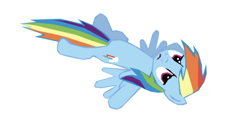 Size: 1792x828 | Tagged: safe, artist:benpictures1, imported from derpibooru, rainbow dash, pegasus, pony, a dog and pony show, belly, cute, dashabetes, female, inkscape, open mouth, simple background, solo, vector, white background, worried