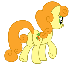 Size: 964x903 | Tagged: safe, artist:gmaplay, imported from derpibooru, carrot top, golden harvest, earth pony, pony, butt, female, goldenbutt, plot, simple background, solo, transparent background, vector, walking