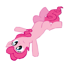 Size: 545x497 | Tagged: safe, artist:benpictures1, imported from derpibooru, pinkie pie, earth pony, pony, a dog and pony show, belly, cute, diapinkes, female, inkscape, lying down, missing cutie mark, on back, simple background, solo, vector, white background