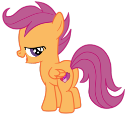 Size: 911x840 | Tagged: safe, artist:gmaplay, imported from derpibooru, scootaloo, pegasus, pony, butt, female, open mouth, plot, scootabutt, simple background, solo, transparent background, vector