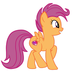 Size: 1063x1036 | Tagged: safe, artist:gmaplay, imported from derpibooru, scootaloo, pegasus, pony, growing up is hard to do, cutie mark, female, older, older scootaloo, simple background, solo, teeth, the cmc's cutie marks, transparent background, vector, wallpaper