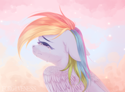 Size: 2998x2200 | Tagged: safe, artist:maybeweed, imported from derpibooru, rainbow dash, pegasus, pony, crying, eyes closed, female, floppy ears, high res, mare, solo