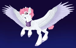 Size: 1280x815 | Tagged: safe, artist:akumajdragon, imported from derpibooru, oc, oc only, pegasus, pony, female, magical lesbian spawn, mare, offspring, parent:fluttershy, parent:rainbow dash, parents:flutterdash, solo