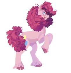 Size: 1961x2000 | Tagged: safe, artist:vivianaruyz, imported from derpibooru, pinkie pie, earth pony, pony, solo, tongue out, unshorn fetlocks