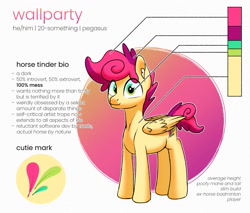 Size: 1105x942 | Tagged: safe, artist:wallparty, imported from derpibooru, oc, oc only, oc:wallparty, pegasus, pony, cute, looking at you, male, reference sheet, simple background, smiling, solo