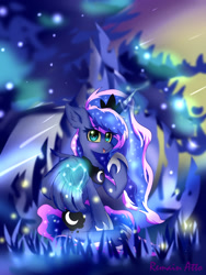 Size: 1573x2093 | Tagged: safe, artist:remainatto, imported from derpibooru, princess luna, alicorn, pony, female, looking at you, mare, solo