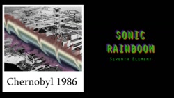 Size: 1280x720 | Tagged: safe, artist:seventh element, imported from derpibooru, 1986, chernobyl, cover art, destruction, implied rainbow dash, photography, rainbow, seventh element, sonic rainboom
