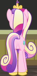 Size: 1490x3027 | Tagged: safe, imported from derpibooru, screencap, princess cadance, alicorn, pony, a flurry of emotions, butt, cropped, female, lovebutt, plot, solo