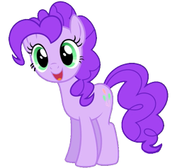 Size: 671x640 | Tagged: safe, artist:pagiepoppie12345, imported from derpibooru, pinkie pie, earth pony, pony, female, hue, linkie pie, long lost sisters, simple background, sister, smiling, transparent background, vector