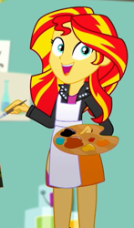 Size: 353x599 | Tagged: safe, imported from derpibooru, screencap, sunset shimmer, eqg summertime shorts, equestria girls, the art of friendship, cropped, solo