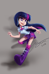 Size: 2000x3000 | Tagged: safe, artist:musical ray, imported from derpibooru, twilight sparkle, equestria girls, cute, female, human coloration, running, solo, twiabetes