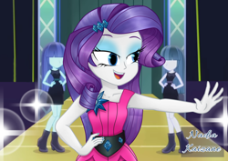 Size: 1754x1240 | Tagged: safe, artist:nadiakaizane, imported from derpibooru, rarity, equestria girls, life is a runway, clothes, female, mannequin