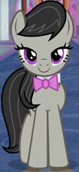 Size: 299x651 | Tagged: safe, imported from derpibooru, screencap, octavia melody, earth pony, pony, a horse shoe-in, season 9, spoiler:s09, bowtie, cropped, female, lidded eyes, looking at you, mare, smiling, solo