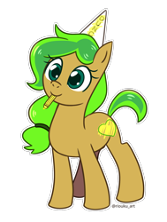 Size: 1500x1980 | Tagged: safe, imported from derpibooru, oc, oc only, oc:muddy, earth pony, pony, dunce hat, hat, highlighter, simple background, solo, transparent background