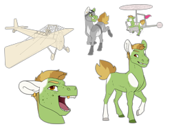 Size: 4000x3000 | Tagged: safe, artist:jackiebloom, imported from derpibooru, oc, oc only, oc:maria ann smith, earth pony, pony, female, helicopter, high res, mare, offspring, parent:apple bloom, parent:pipsqueak, parents:pipbloom, short hair, simple background, solo, transparent background