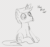 Size: 659x613 | Tagged: source needed, safe, artist:dotkwa, oc, oc only, pony, unicorn, animated, gif, happy birthday, male, monochrome, silly, sitting, sketch, smiling, solo, stallion, tongue out