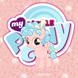 Size: 720x720 | Tagged: safe, imported from derpibooru, cozy glow, pegasus, pony, best pony, my little pony logo, solo, truth
