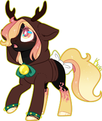 Size: 1718x2048 | Tagged: safe, artist:kurosawakuro, imported from derpibooru, oc, oc only, oc:bryoni, earth pony, pony, base used, bow, clothes, female, hoodie, mare, solo, tail bow