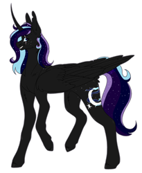 Size: 2265x2761 | Tagged: safe, artist:amcirken, imported from derpibooru, oc, oc only, oc:galaxy night, alicorn, pony, female, mare, simple background, solo, transparent background