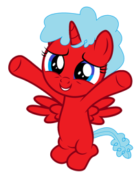 Size: 1500x1924 | Tagged: safe, artist:brightstar40k, imported from derpibooru, oc, oc only, oc:sweetie peach, alicorn, pony, alicorn oc, female, filly, horn, solo, wings