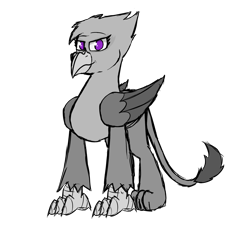 Size: 2000x1800 | Tagged: safe, artist:somber, imported from derpibooru, oc, oc only, griffon, fallout equestria, fallout equestria: longtalons, female, griffon oc, solo