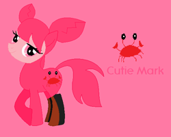 Size: 524x420 | Tagged: safe, artist:whitematilda16, imported from derpibooru, crab, pony, kani, ponified, sushi pack