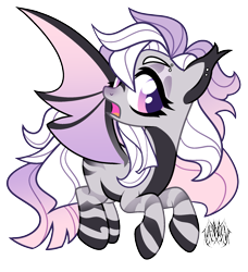 Size: 1822x2000 | Tagged: safe, artist:renhorse, imported from derpibooru, oc, oc only, oc:purple haze, bat pony, pony, female, mare, solo