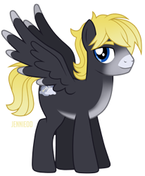 Size: 990x1200 | Tagged: safe, artist:jennieoo, imported from derpibooru, oc, oc only, oc:crashing thunder, pegasus, pony, show accurate, simple background, solo, transparent background, vector, wings