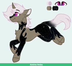 Size: 1024x940 | Tagged: safe, artist:maryhoovesfield, imported from derpibooru, oc, oc only, pony, unicorn, chest fluff, horn, reference sheet, smiling, solo, unicorn oc