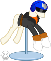 Size: 2190x2640 | Tagged: safe, artist:amgiwolf, imported from derpibooru, oc, oc only, oc:applewolf, clothes, helmet, mannequin, no pony, simple background, solo, transparent background