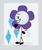 Size: 478x570 | Tagged: safe, artist:icecreamjaxxie, imported from derpibooru, rarity, battle for bfdi, battle for dream island, bfb, bfdi, crossover, cutie mark, cutie mark background, female, flower, flower (battle for dream island), fusion, objectification, solo