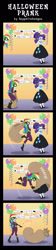 Size: 473x2100 | Tagged: safe, artist:sapphiregamgee, imported from derpibooru, rainbow dash, rarity, equestria girls, bagged, clothes, comic, commission, costume, halloween, halloween costume, holiday, nightmare night, nightmare night costume, prank, rainbow douche, shadowbolt dash, shadowbolts, shadowbolts costume
