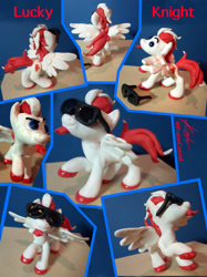 Size: 1024x1366 | Tagged: safe, artist:praisecastiel, imported from derpibooru, oc, oc:lucky knight, pegasus, artisian crafts, convention:alicon, craft, fimo, sculpture