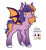 Size: 1024x1123 | Tagged: safe, artist:lynesssan, imported from derpibooru, oc, oc only, oc:peony, bat pony, pony, bat pony oc, bat wings, reference sheet, solo, wings