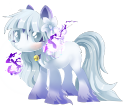 Size: 3716x3283 | Tagged: safe, artist:sorasku, imported from derpibooru, oc, oc only, oc:kishi, oc:kishi (pandorasia), earth pony, pony, female, flower, flower in hair, mare, simple background, solo, transparent background