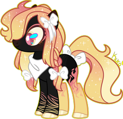 Size: 2178x2097 | Tagged: safe, artist:kurosawakuro, imported from derpibooru, oc, oc only, oc:bryoni, earth pony, pony, base used, bow, female, mare, simple background, solo, tail bow, transparent background