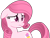 Size: 1146x881 | Tagged: safe, artist:muhammad yunus, artist:tanahgrogot, imported from derpibooru, oc, oc only, oc:annisa trihapsari, earth pony, pony, base used, earth pony oc, female, floppy ears, mare, not rarity, pink body, pink hair, simple background, solo, transparent background, vector