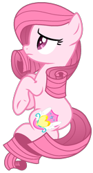 Size: 650x1206 | Tagged: safe, artist:muhammad yunus, artist:tanahgrogot, imported from derpibooru, oc, oc only, oc:annisa trihapsari, earth pony, pony, base used, earth pony oc, female, mare, not rarity, sad, sad pony, simple background, sitting, solo, sorrow, transparent background, vector