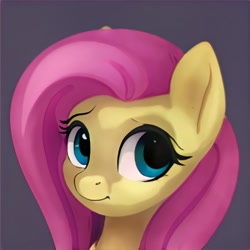 Size: 1024x1024 | Tagged: safe, artist:thisponydoesnotexist, imported from derpibooru, pony, ai content, ai generated, generator:thisponydoesnotexist, i can't believe it's not flutter, neural network, not fluttershy, solo