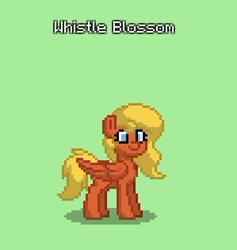 Size: 299x315 | Tagged: safe, artist:whistle blossom, derpibooru exclusive, imported from derpibooru, oc, oc only, oc:whistle blossom, pegasus, pony, pony town, cute, female, mare, ocbetes, solo, text