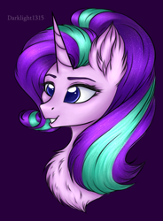 Size: 967x1317 | Tagged: safe, artist:darklight1315, imported from derpibooru, starlight glimmer, pony, unicorn, chest fluff, solo