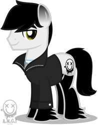 Size: 697x890 | Tagged: safe, artist:amgiwolf, imported from derpibooru, oc, oc only, oc:amgi, earth pony, pony, clothes, earth pony oc, hoof fluff, male, rule 63, simple background, smiling, stallion, transparent background