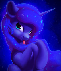 Size: 1066x1251 | Tagged: safe, artist:itssim, imported from derpibooru, princess luna, alicorn, pony, cute, lunabetes, solo, tongue out