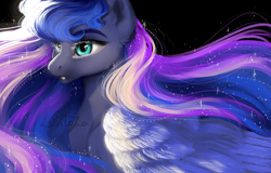 Size: 5000x3200 | Tagged: safe, artist:livitoza, imported from derpibooru, princess luna, alicorn, pony, bust, female, mare, portrait, solo