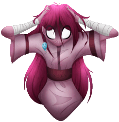 Size: 2617x2665 | Tagged: safe, alternate version, artist:mywasasi, imported from derpibooru, pinkie pie, equestria girls, :c, animated, balloon, bandage, creepy, ear piercing, earring, frown, gif, hands on head, jewelry, loose hair, piercing, pinkamena diane pie, shifty eyes, shrunken pupils, simple background, solo, transparent background