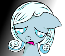 Size: 208x180 | Tagged: safe, artist:chopsticks, imported from derpibooru, oc, oc only, oc:snowdrop, pegasus, pony, black white background, cropped, cute, floppy ears, grimdark source, looking down, reaction image, sad, solo